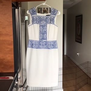 White & Blue Antonio Melani Dress
